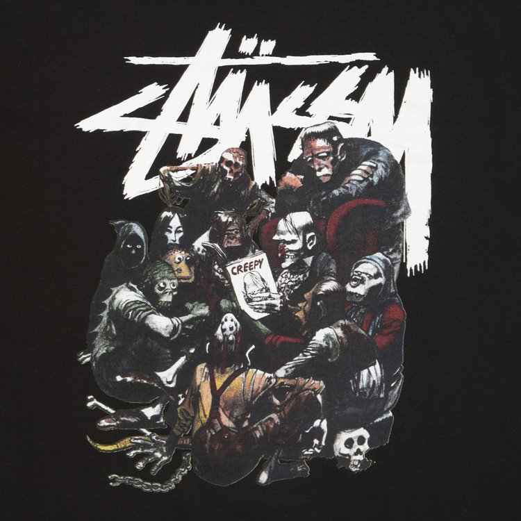 Stussy Creepy Group Tee Black