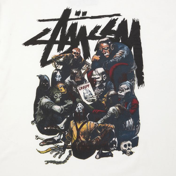 Stussy Creepy Group Tee White