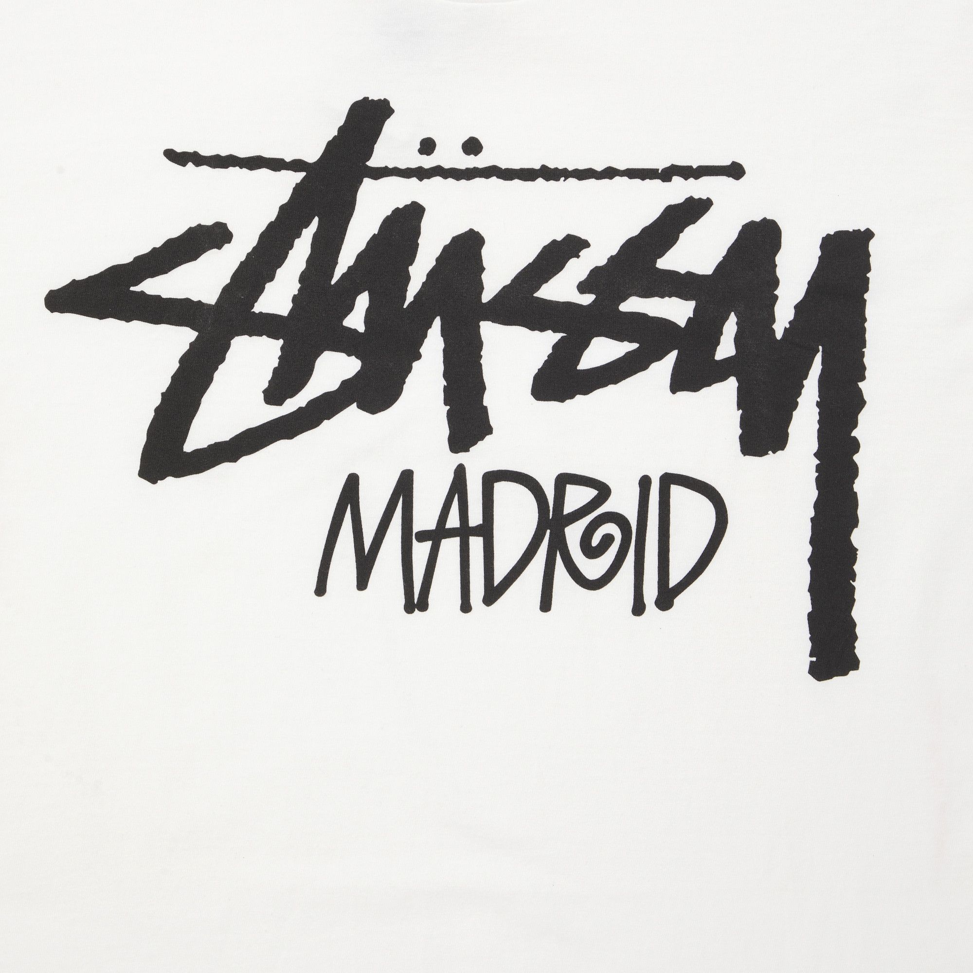Buy Stussy Stock Madrid Tee 'White' - 3902098 WHIT | GOAT