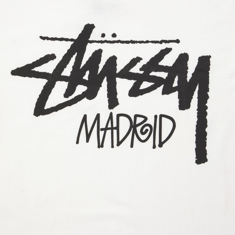 Stussy Stock Madrid Tee White