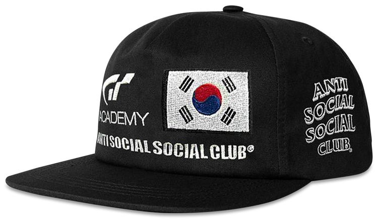 Anti Social Social Club x Gran Turismo Flag Cap Black