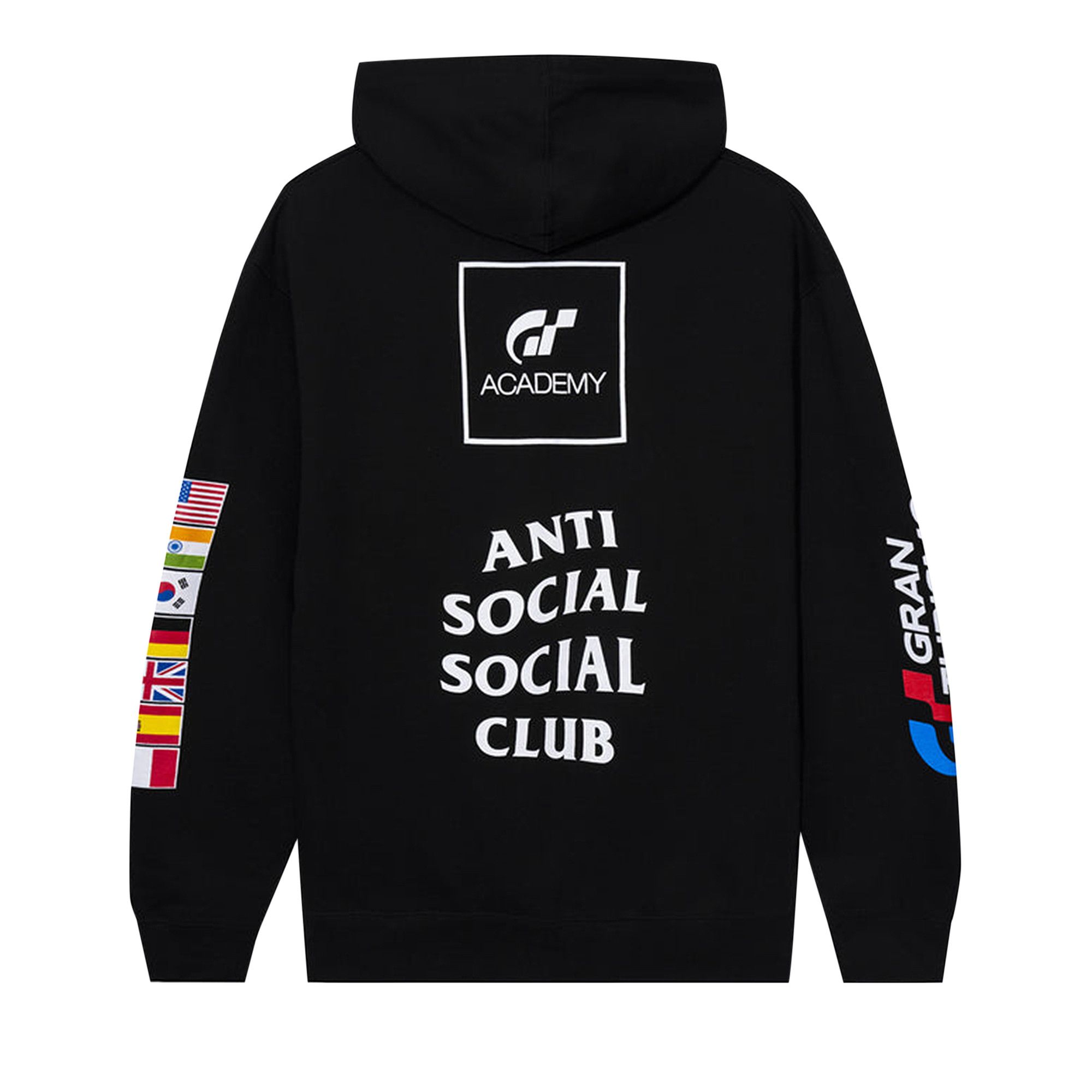 Buy Anti Social Social Club x Gran Turismo Flag Zip Hoodie Black 0657 1FW230319XGTF BLAC GOAT CA