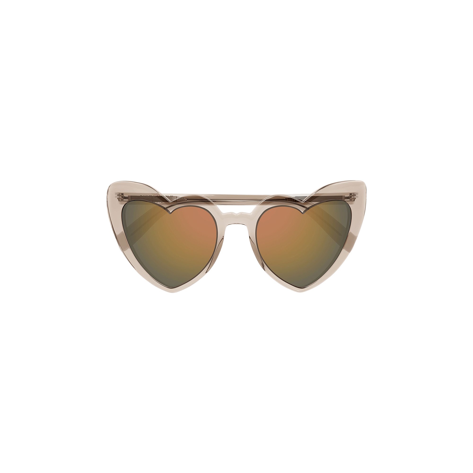 Saint Laurent Loulou Heart Sunglasses 'Nude'