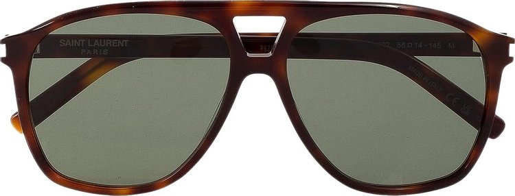 Saint Laurent Aviator Sunglasses 'Havana'