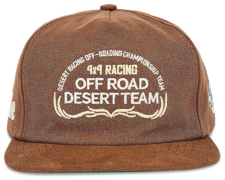 Rhude Desert Team Washed Canvas Hat Camel