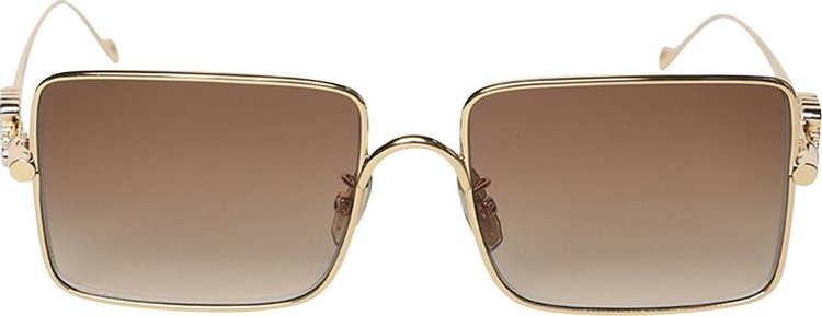 Loewe Anagram Metal Sunglasses 'Shiny Endura Gold/Gradient Brown'