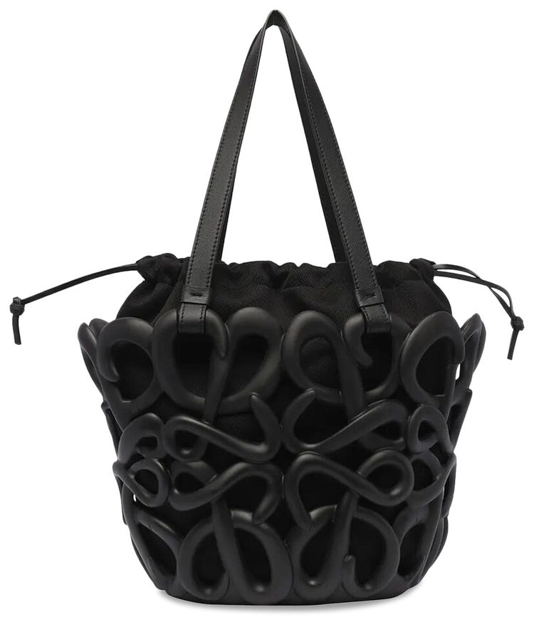 Loewe Anagram Inflated Basket Bag Black