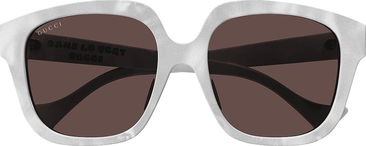 Gucci Square Frame Sunglasses 'White'