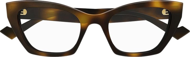 Gucci Cat Eye Frame Sunglasses 'Shiny Tortoise'