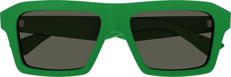 Bottega Veneta Square Frame Sunglasses 'Green'