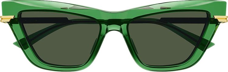 Bottega Veneta Cat Eye Frame Sunglasses 'Green'