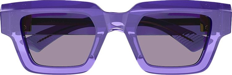 Bottega Veneta Rectangular Frame Sunglasses 'Violet'
