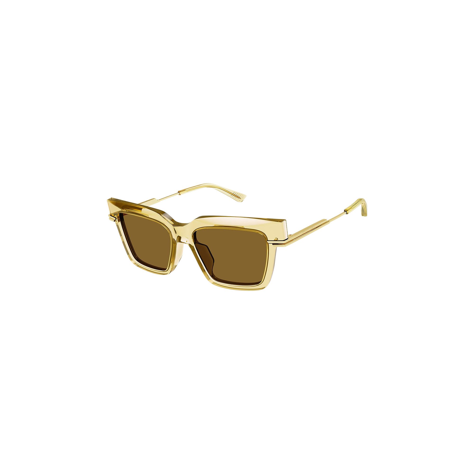 サングラス BOTTEGA VENETA Woman Sunglasses Yellow BV1242S 004 Bottega Veneta BV1242S - 004 Yellow | Sunglasses Woman
