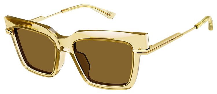 Bottega Veneta Square Frame Sunglasses Yellow