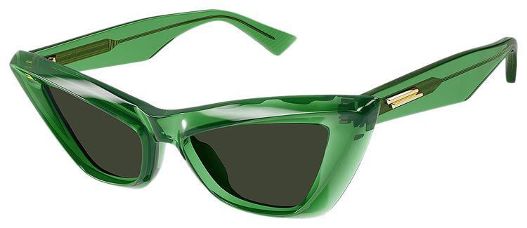 Bottega Veneta Cat Eye Frame Sunglasses Green