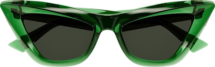 Bottega Veneta Cat Eye Frame Sunglasses 'Green'