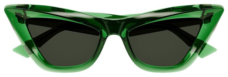 Bottega Veneta Cat Eye Frame Sunglasses Green