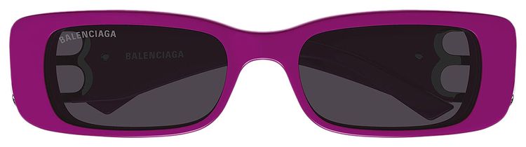 Balenciaga Rectangular Frame Sunglasses Fuchsia