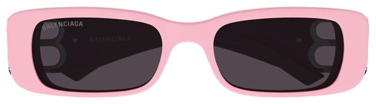Balenciaga Rectangular Frame Sunglasses Pink