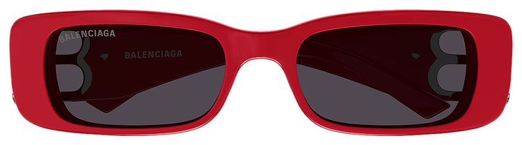 Balenciaga Rectangular Frame Sunglasses 'Red'