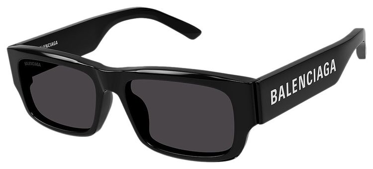 Balenciaga Rectangular Frame Sunglasses Black