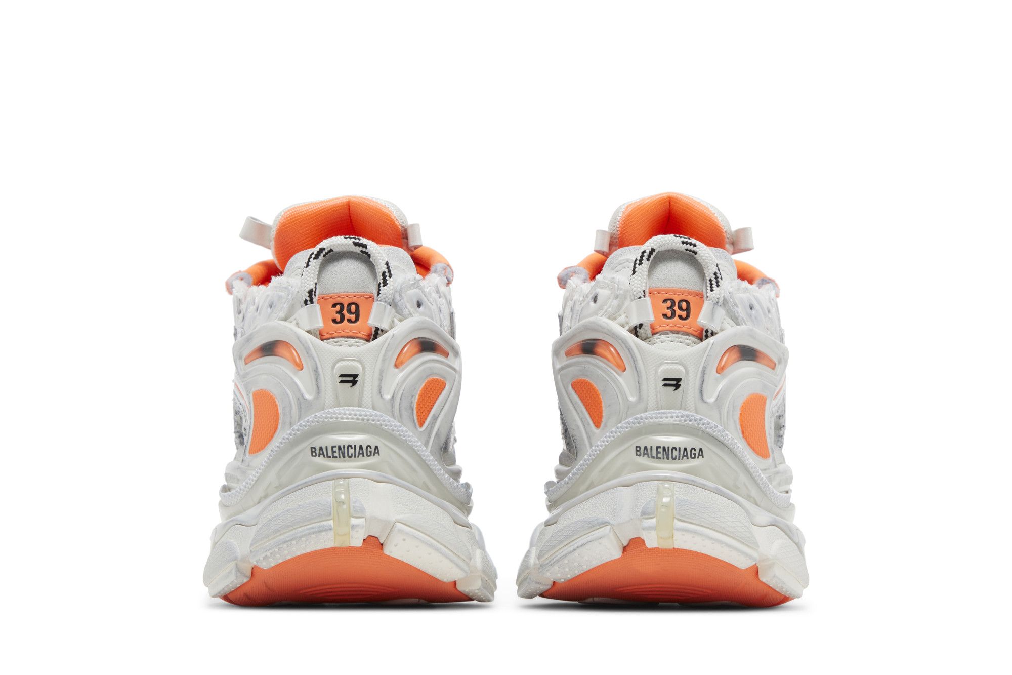 Buy Balenciaga Wmns Runner Sneaker 'White Fluo Orange' - 677402 W3RBM 9770  | GOAT