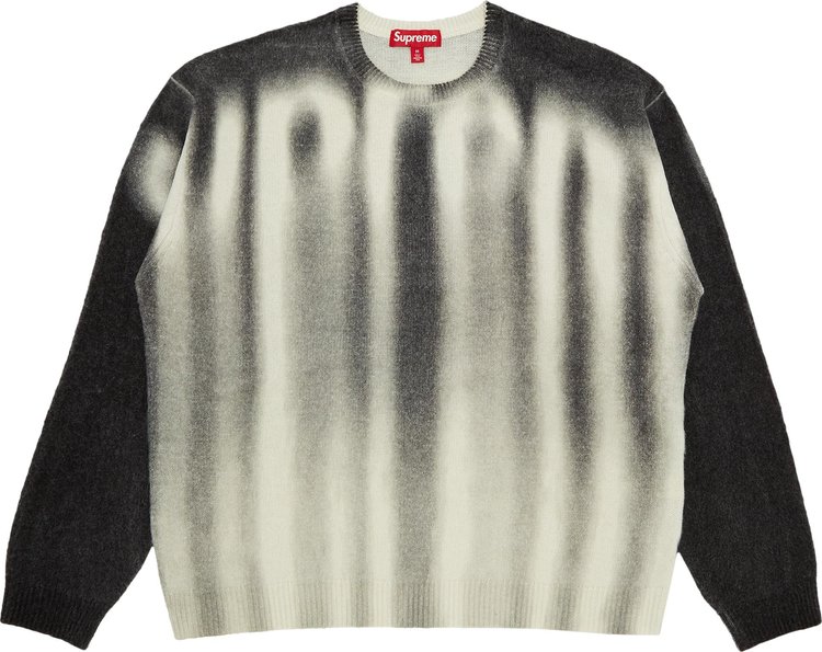 Supreme Blurred Logo Sweater 'Black'