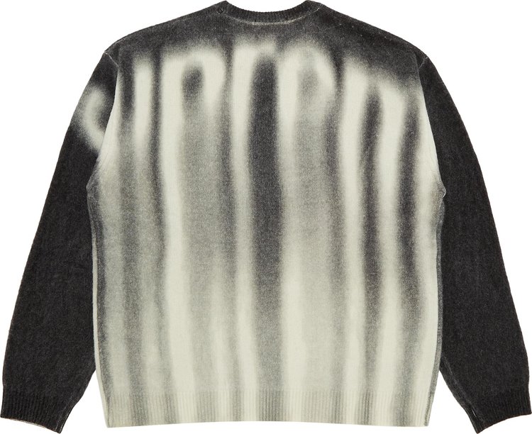 Supreme Blurred Logo Sweater Black