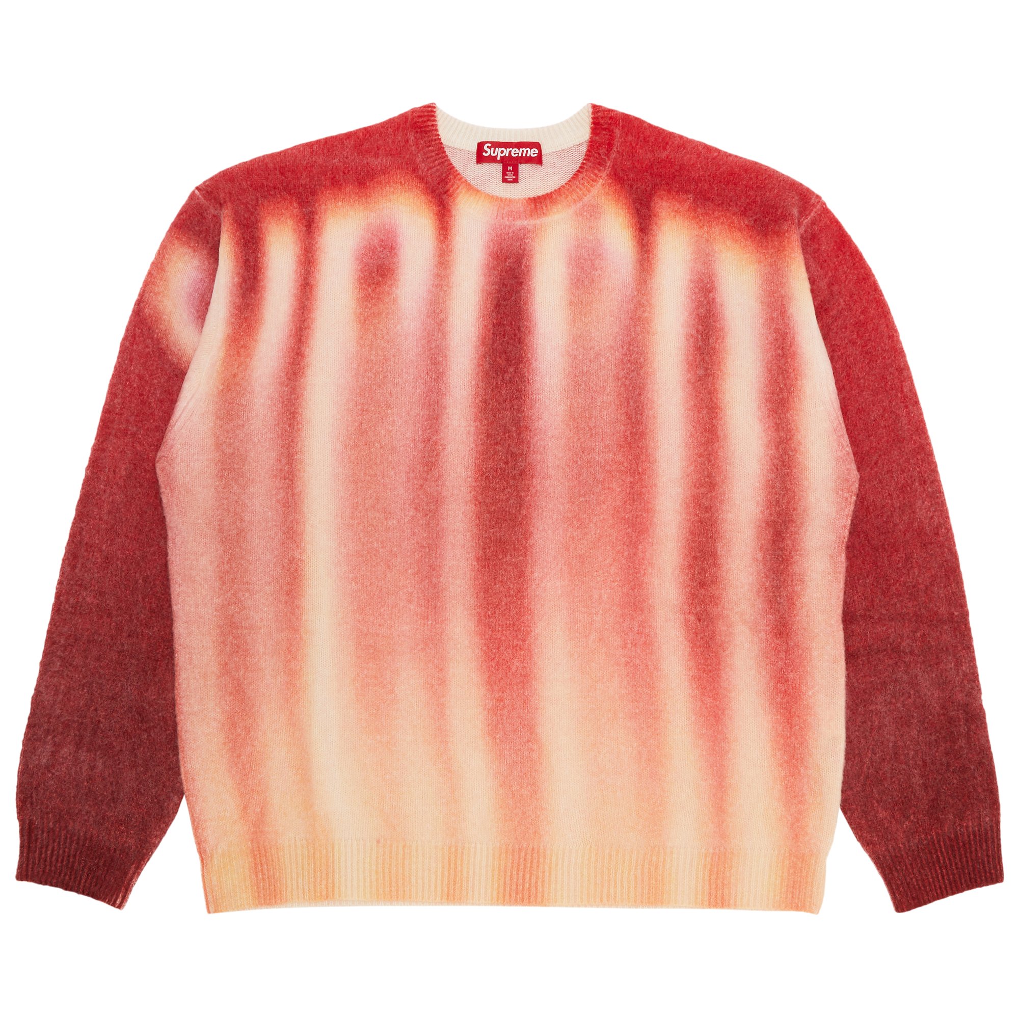 Supreme Blurred Logo Sweater 'Red'