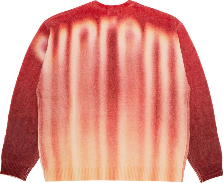 Supreme Blurred Logo Sweater Red