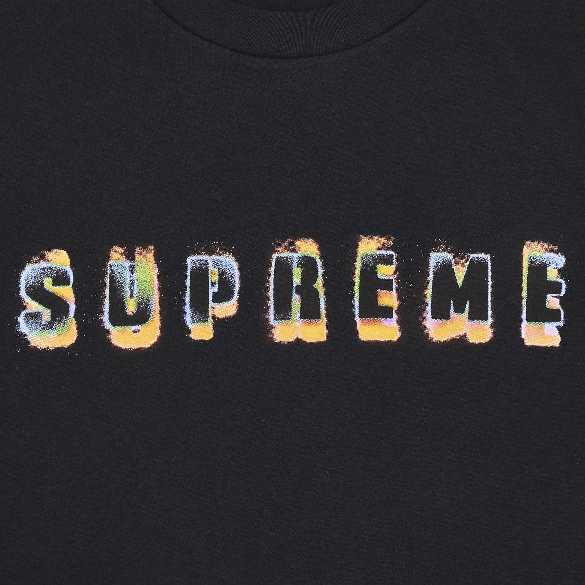 Supreme Stencil Embroidered S/S Top Shirt Tee - Red - Size