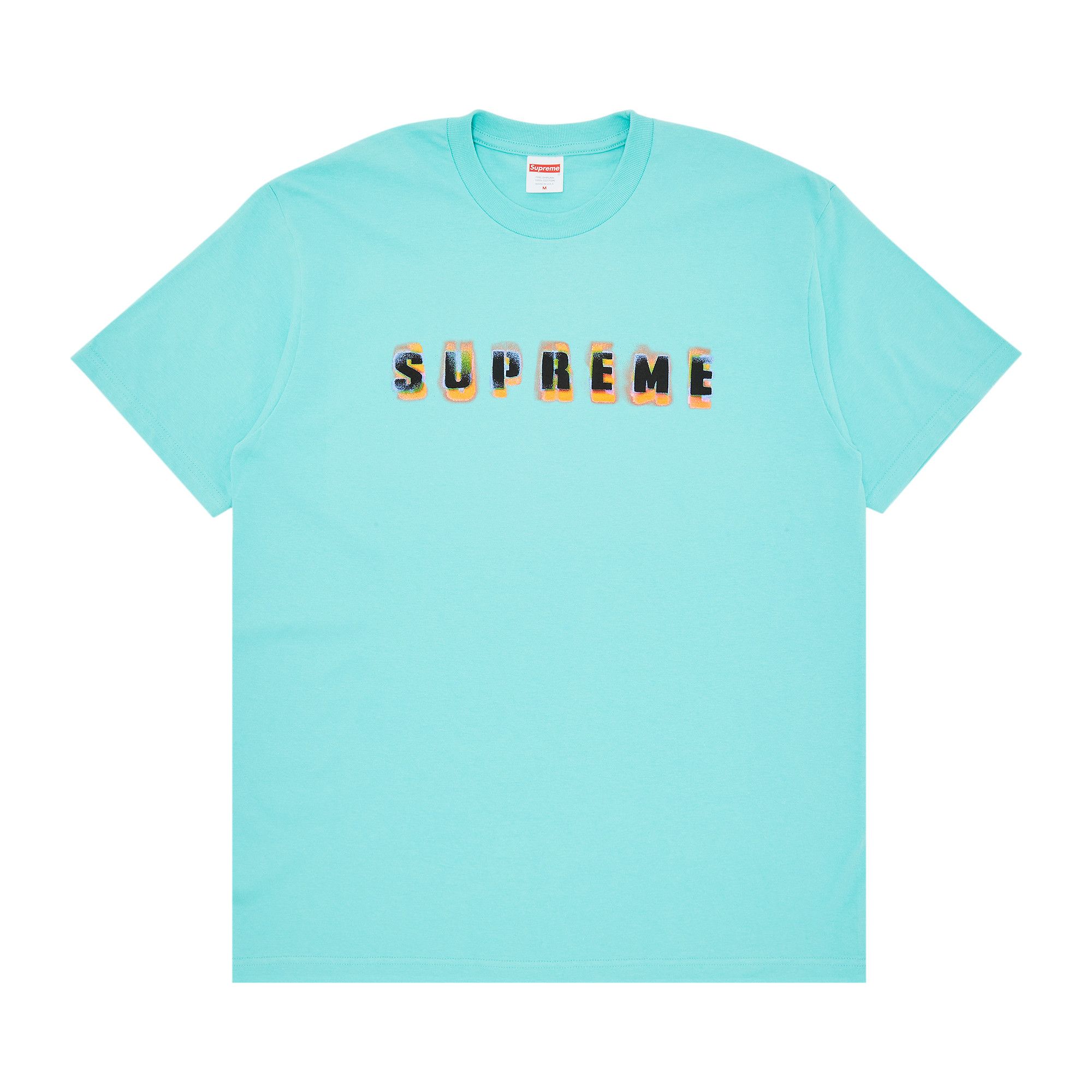 Supreme Stencil Tee Teal