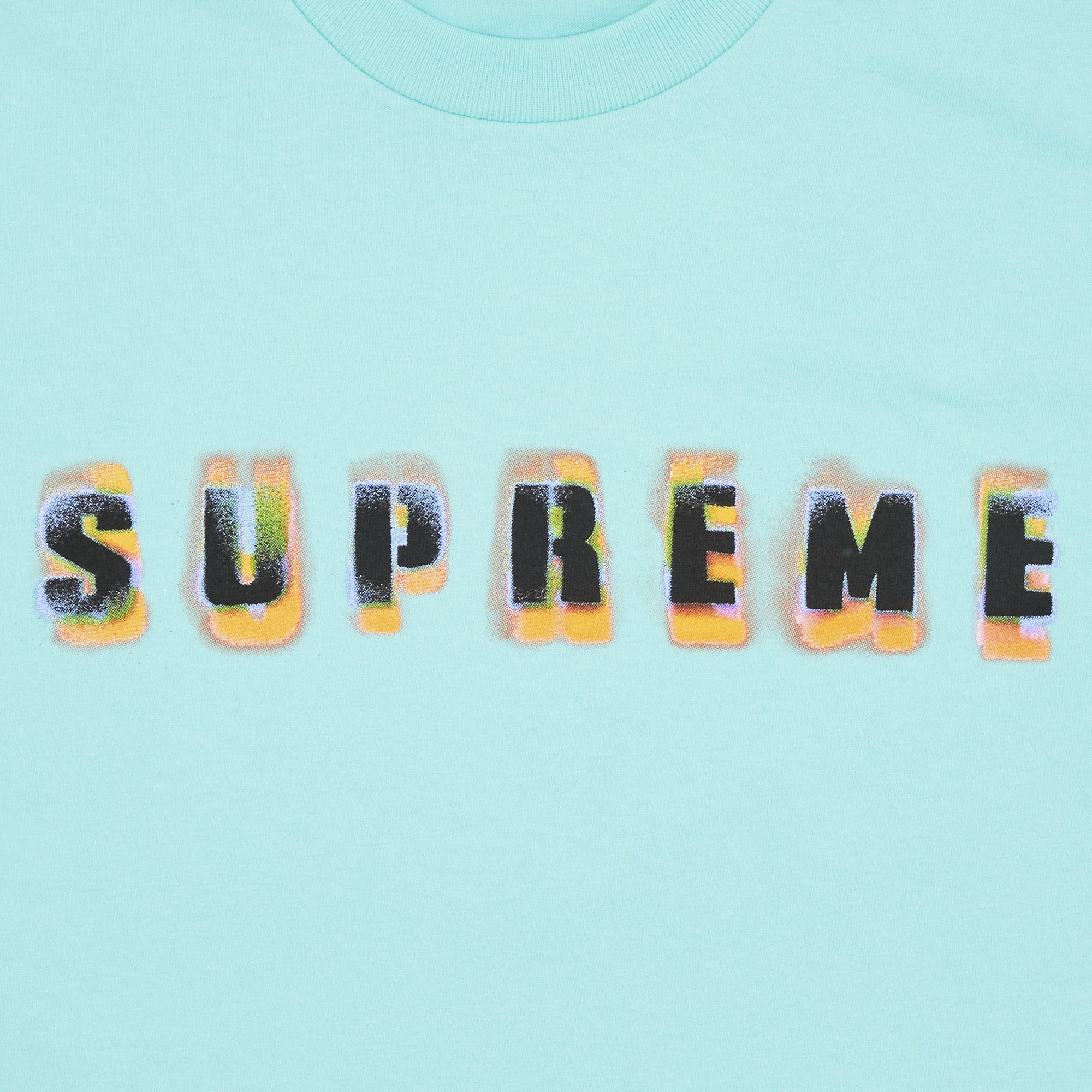 Buy Supreme Stencil Tee 'Teal' - FW23T32 TEAL | GOAT