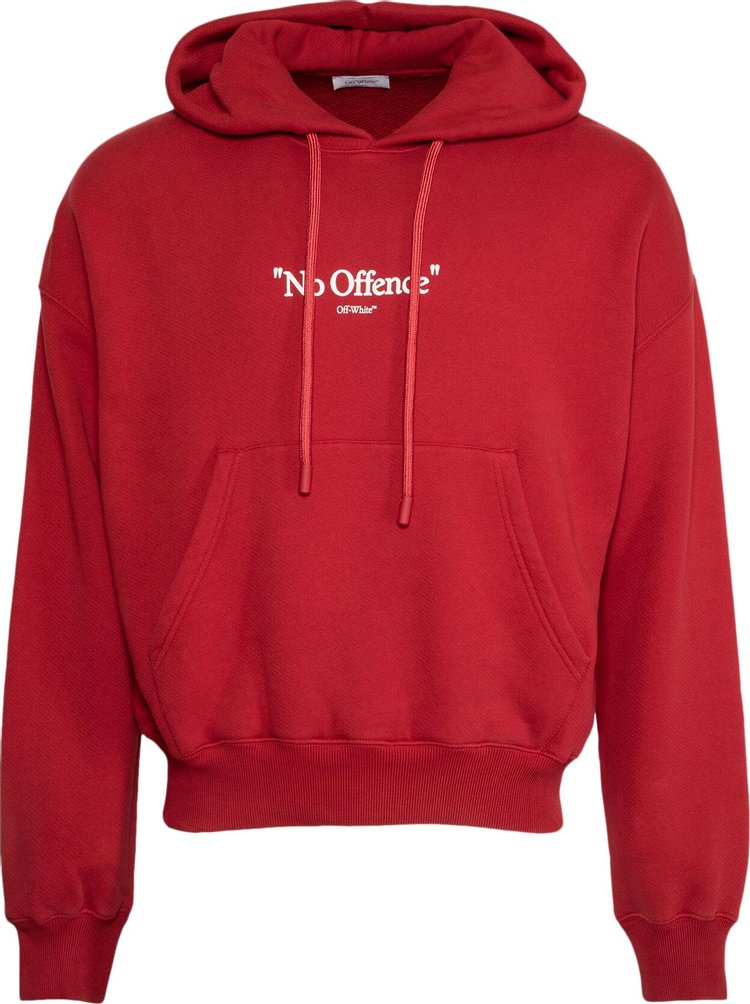Off-White No Offence Over Hoodie 'Rio Red/White'