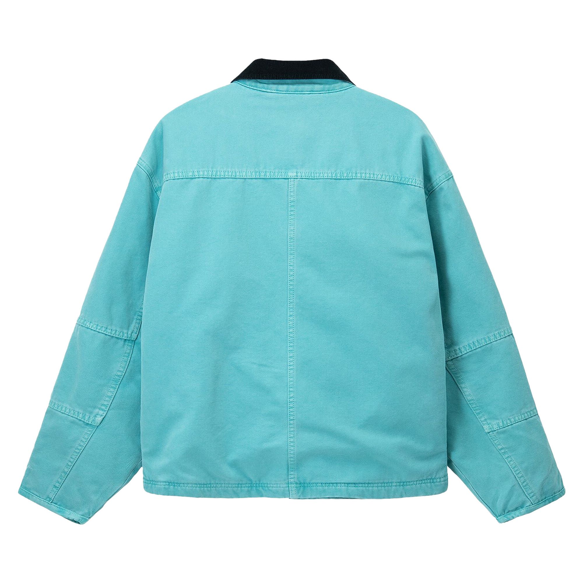 Buy Stussy Washed Canvas Shop Jacket 'Teal' - 115589 TEAL | GOAT