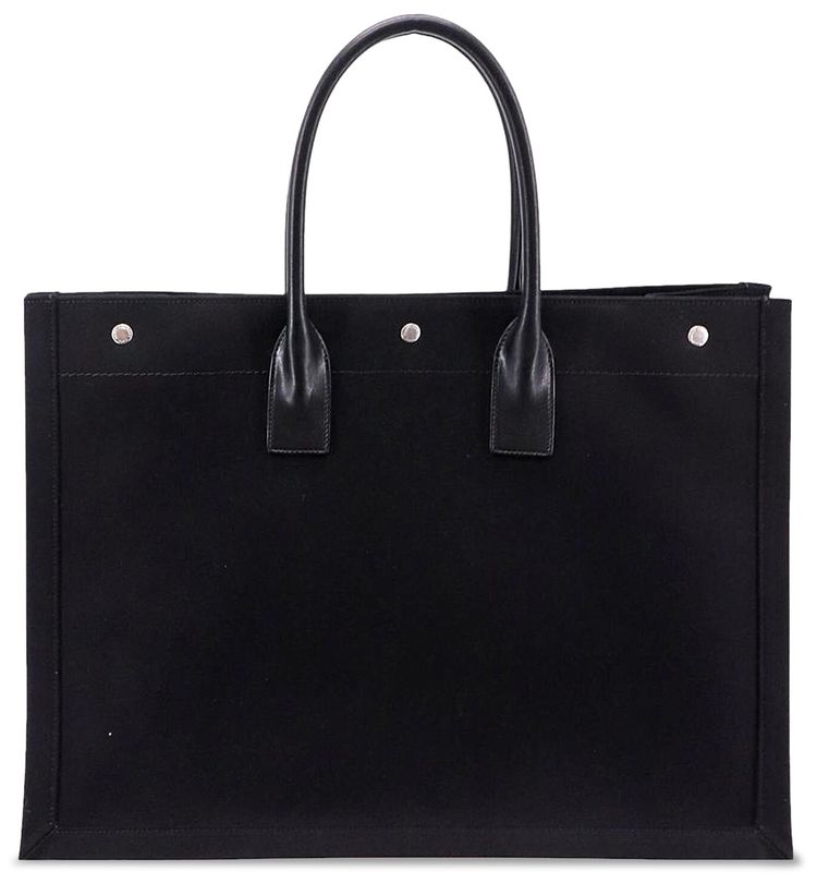 Saint Laurent Rive Gauche Lino Legend Large Tote Bag BlackWhite