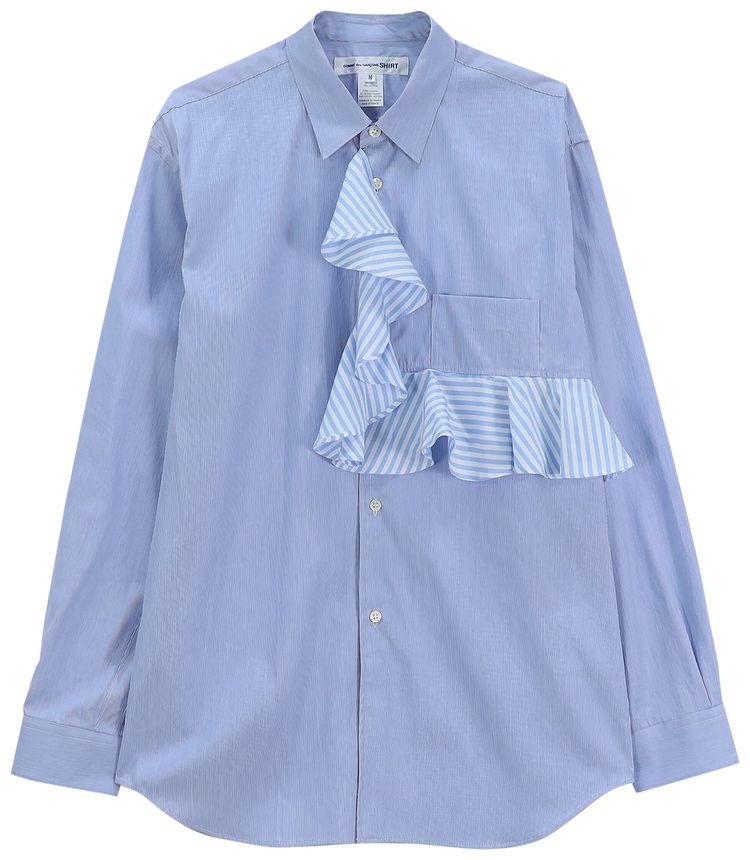Comme des Garçons SHIRT Chest Ruffled Shirt 'Stripe Mix'