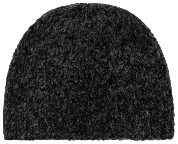 Dries Van Noten Wool Blend Beanie Hat Grey