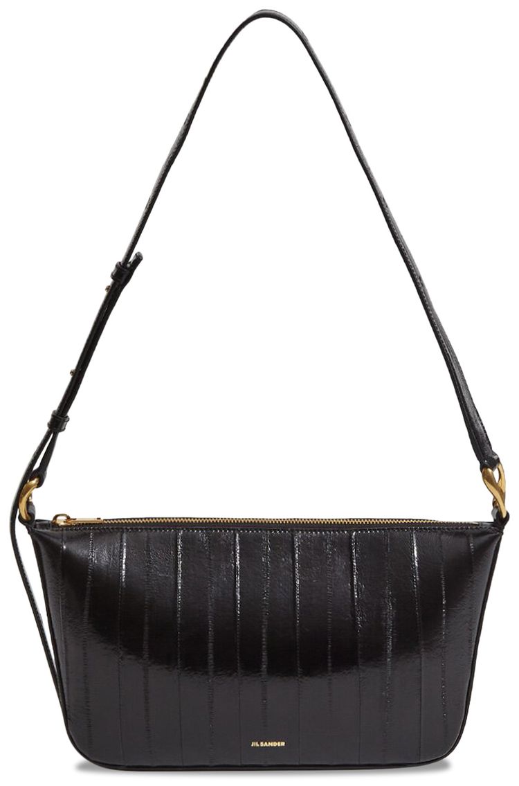 Buy Jil Sander Medium Fold Design Shoulder Bag 'Black' J07ZH0007 P5883 001 GOAT