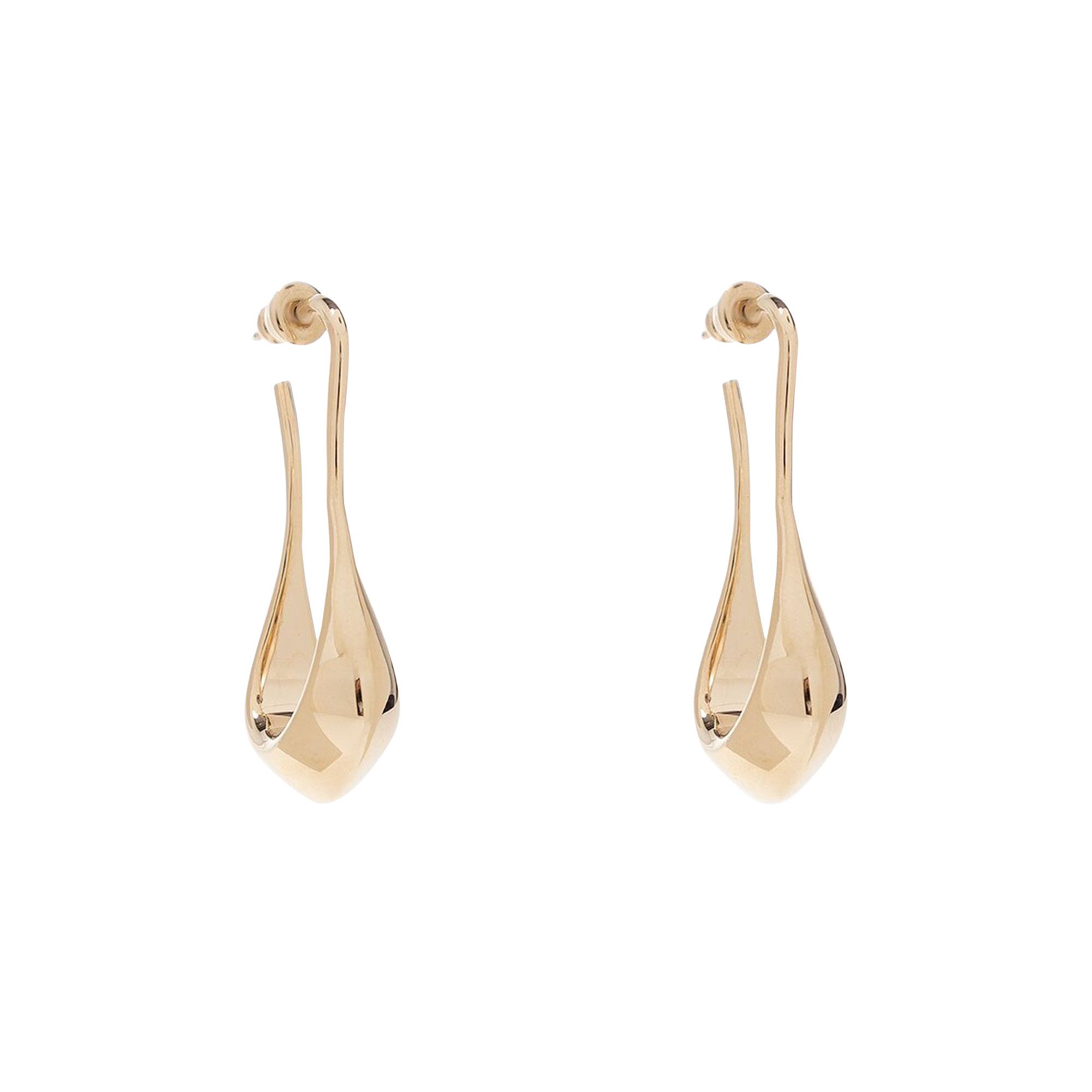 Buy Lemaire Short Drop Earrings 'Light Gold' - AC251 LO009