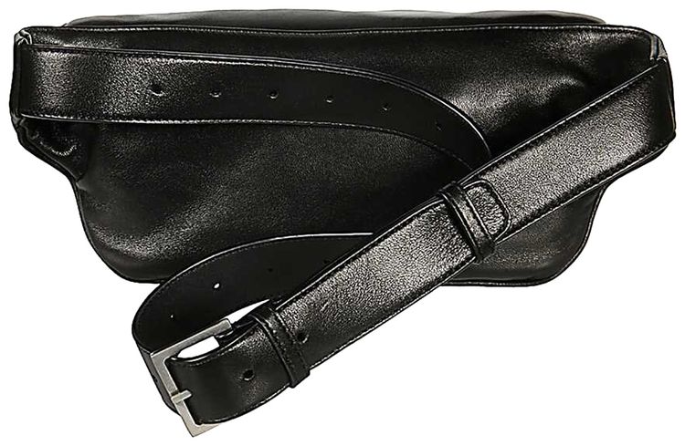 Saint Laurent Monogram Leather Belt Bag Black