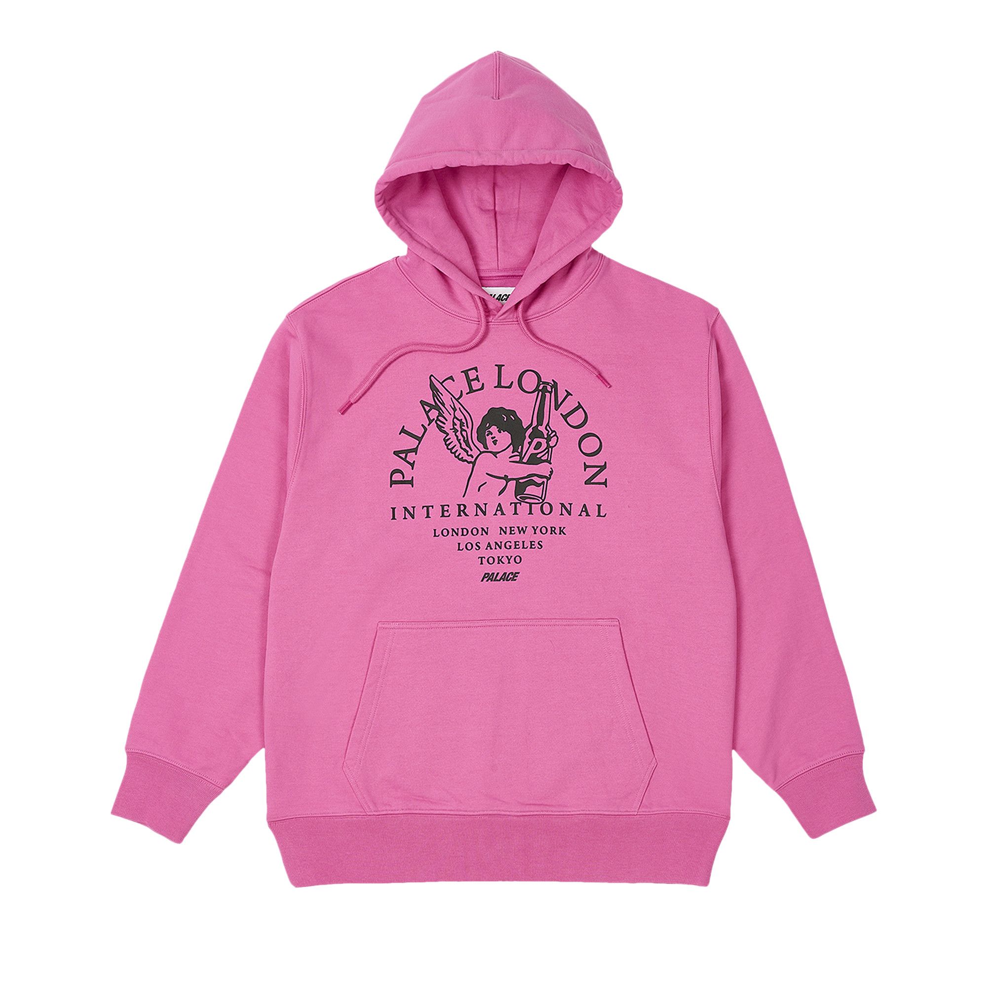 Buy Palace International Hood Shock Pink P25CS013 GOAT UK