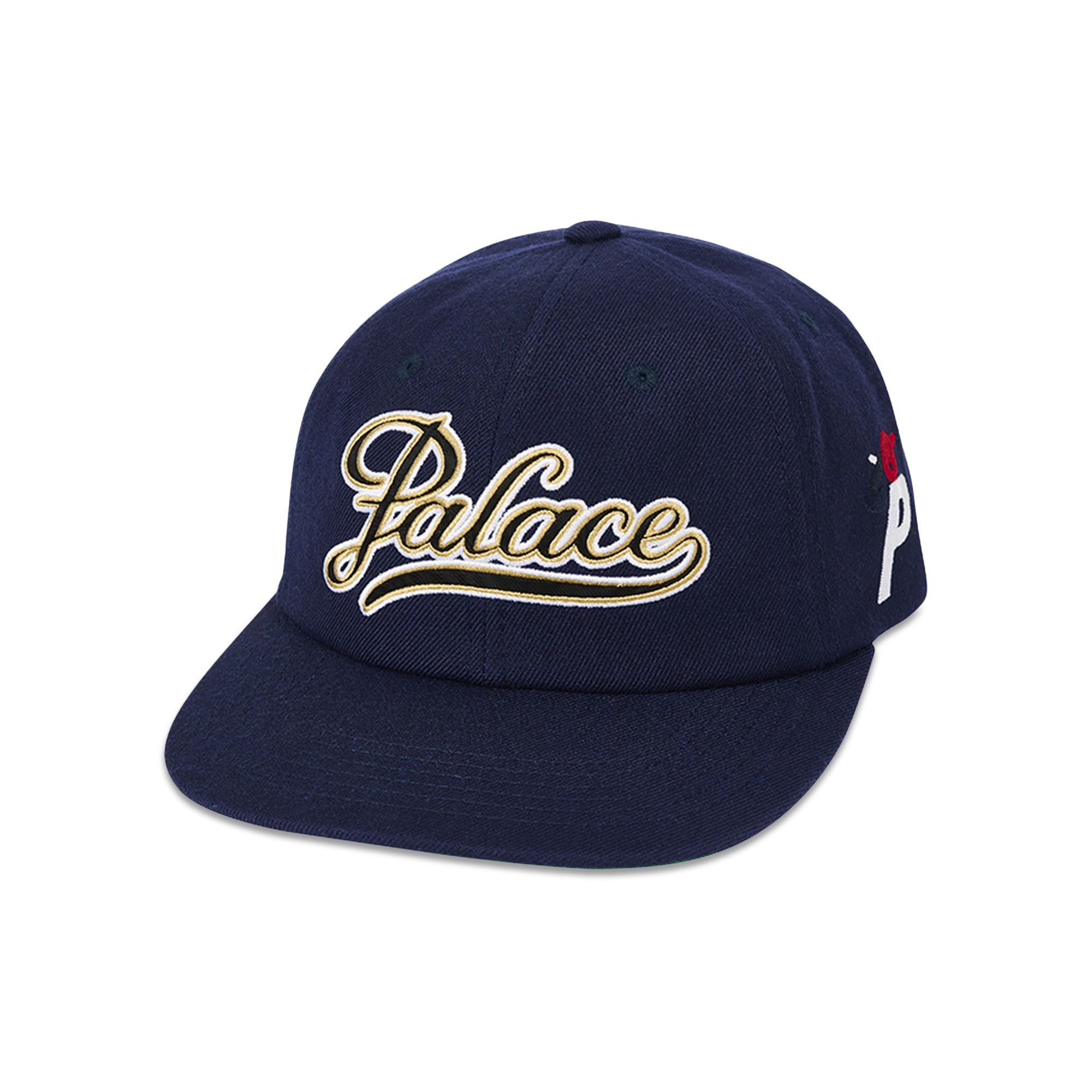 Buy Palace Posh Script Strapback 'Navy' - P25H012 | GOAT