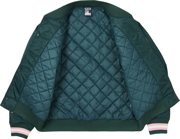 Palace Satin The Arena Jacket Green