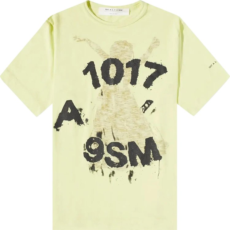 1017 ALYX 9SM Short-Sleeve Graphic T-Shirt 'Washed Out Yellow'