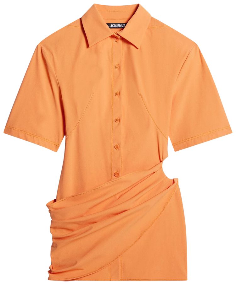Jacquemus La Robe Camisa Orange
