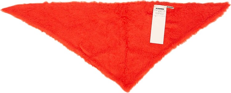 Jil Sander Silk Neckerchief Scarf Orange