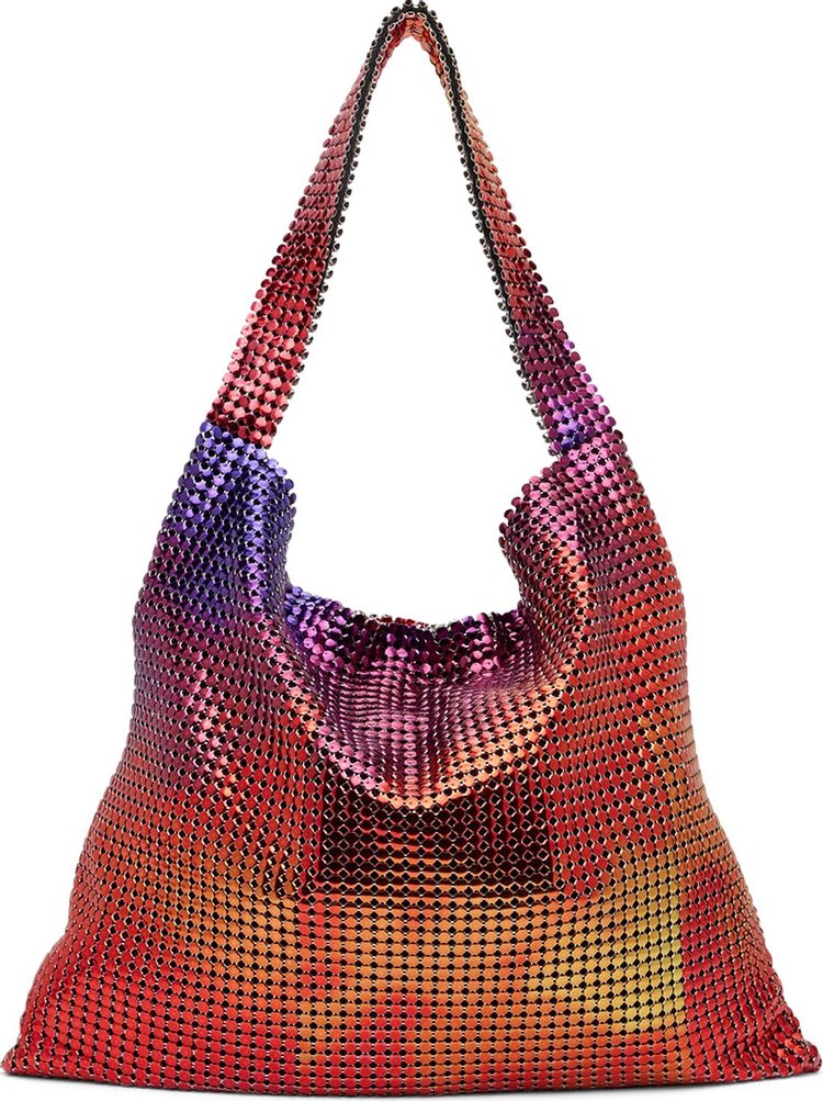 Paco Rabanne Plastic Art Pixel Tote Bag 'Multicolor'