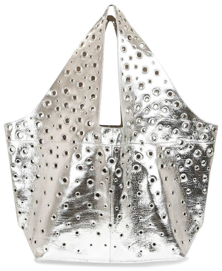 Rabanne Large Shopping Bag Silver