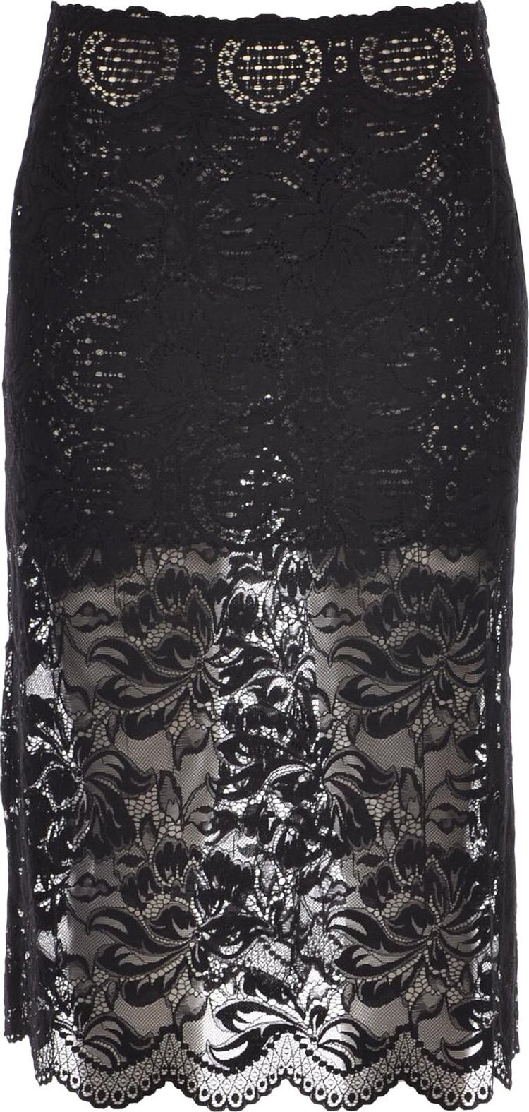 Paco Rabanne Lace Skirt 'Black'